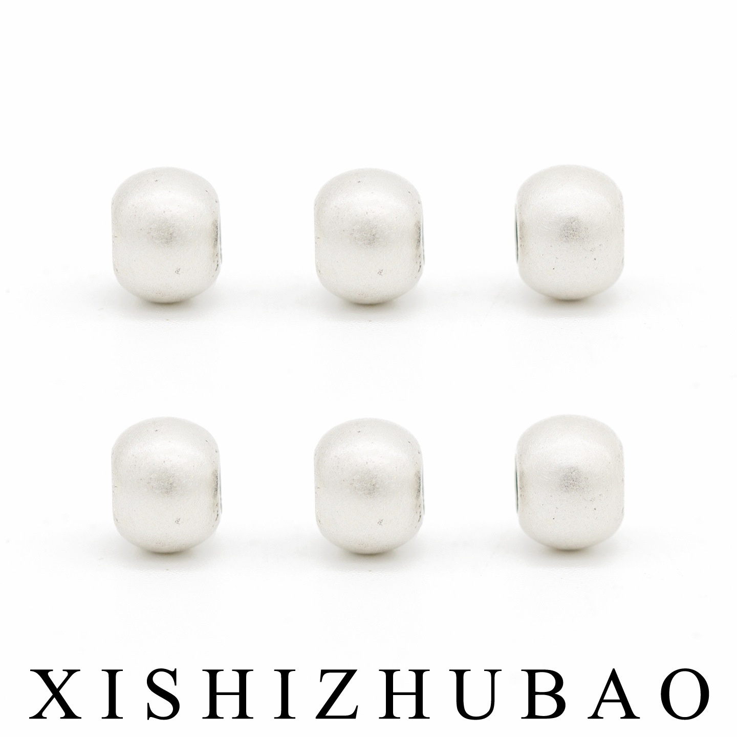 Pure Silver Spacer Beads 3D Hard Silver 5mm 6mm 7mm Round Beads Loose Beads S999 Pure Silver Loose Beads DIY Stringing Beads Accessories