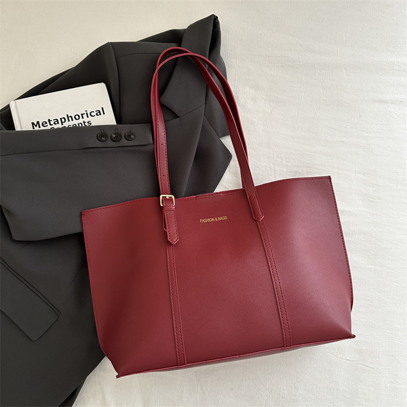 Bolso grande para mujer 2024 invierno nuevo estilo coreano de moda simple de gran capacidad Tott bolso casual estilo occidental bolso de hombro
