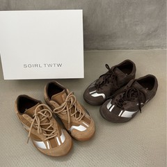 SGIRL TWTW复古百搭德训鞋女2025新款时尚休闲户外平底阿甘老爹鞋