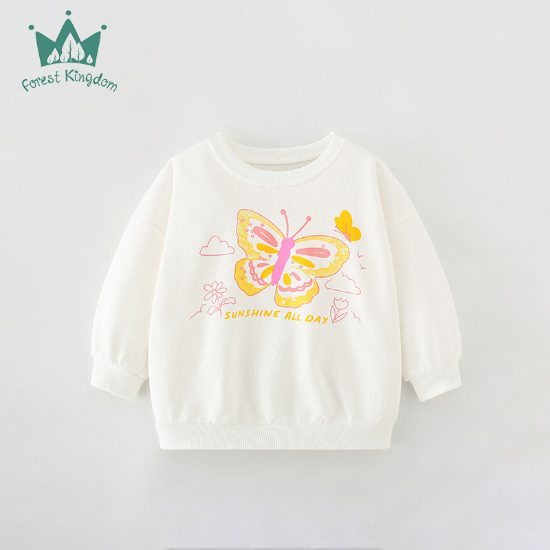 Suéter de las nuevas muchachas ropa de otoño para niños camisa de manga larga para niños suéter de las niñas de dibujos animados europeos y americanos