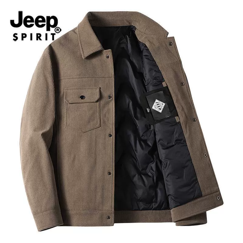 Мужская куртка (Jeep Spirit), демисезонная, лёгкая тёплая, повседневная