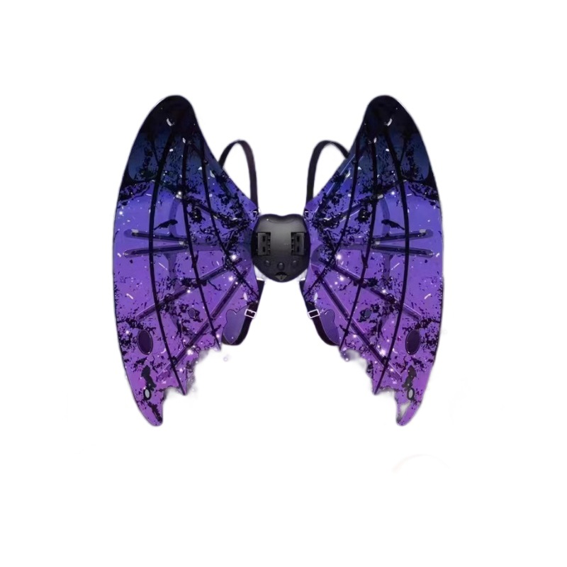 electric angel wings with butterfly