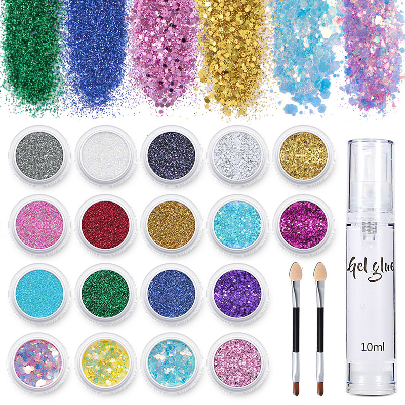 18 Color Nail Art Sequins Handicraft Facial Sequins Makeup Sequins Nail Art Sequins Powder Flash Holiday Sequins 18 Color Nail Art Sequins Handicraft Facial Sequins Makeup Sequins Nail Art Sequins Powder Flash Holiday Sequins