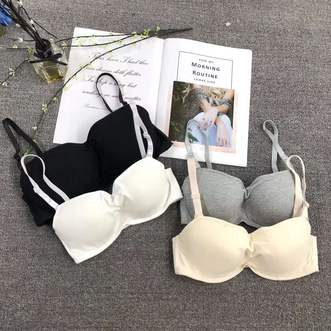 Nuevo Sudeste Asiático brillante ropa interior sin costuras medio grueso de alta calidad se reunieron multi-color multi-tamaño sujetador inalámbrico al por mayor