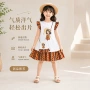 夏季女童撞色新款公主裙