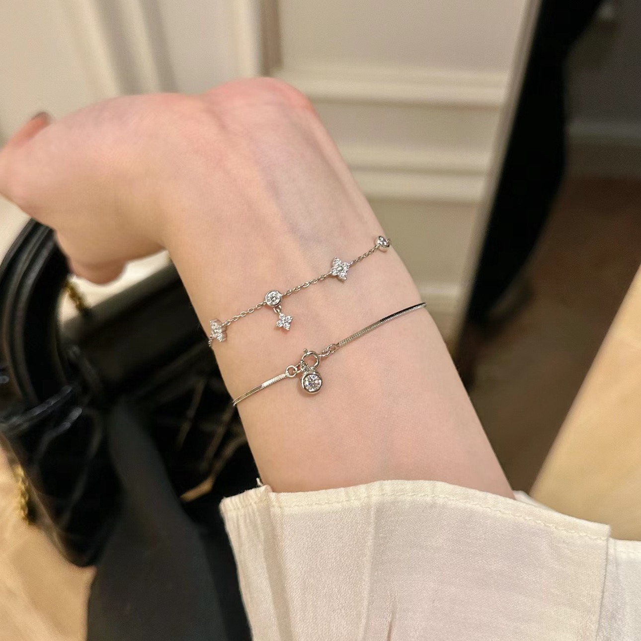 New Bubble Snake Bone Bracelet Women, Simple Sweet, With A Niche Feel, Versatile, Fashionable, And Youthful, Suitable_voghion.com