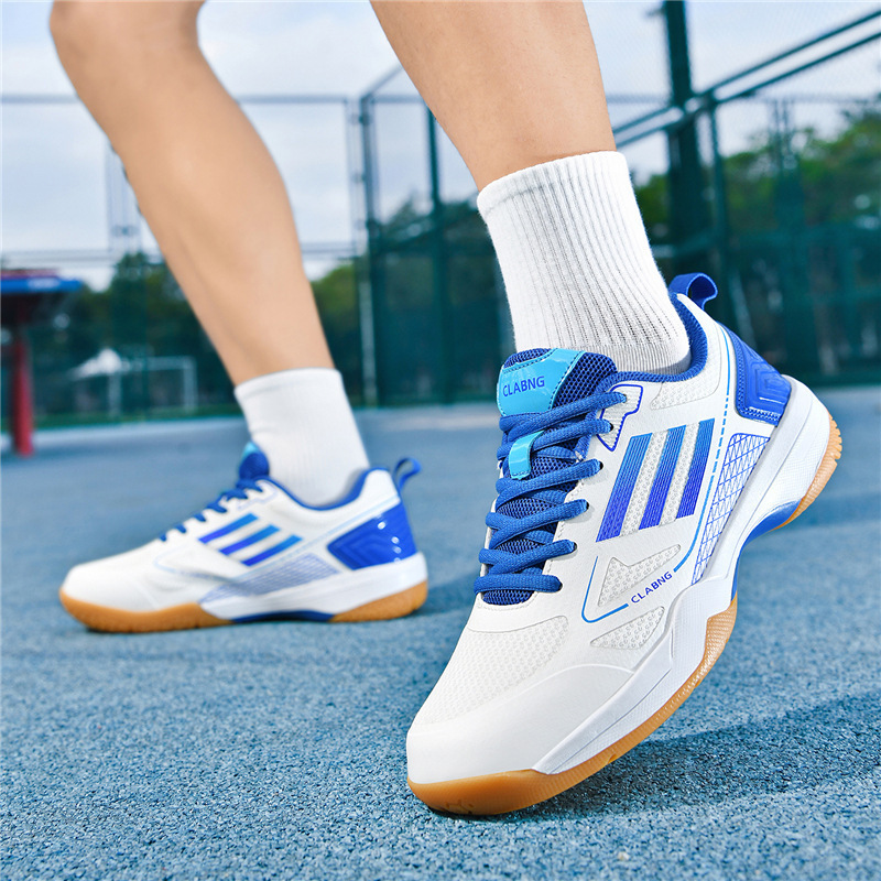 Cross-Border New Model Badminton Shoes for Men, Summer Breathable Table Tennis Shoes, Large Size Training and Competition Sports Tennis Running Shoes Cross-Border New Model Badminton Shoes for Men, Summer Breathable Table Tennis Shoes, Large Size Training and Competition Sports Tennis Running Shoes