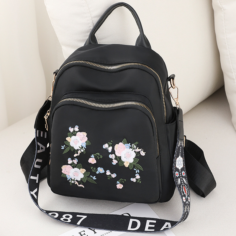 2024 verano nuevo estilo casual damas Oxford mochila bordado de moda multifuncional mochila pequeña al por mayor