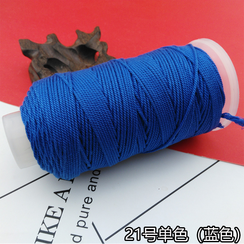 手もみ綿の糸の大きい巻きの綿の縄の多色のグラデーションのストランドのdiyの手の編みのブレスレットのネックレスの文はロープのチベット式を遊びます。|undefined