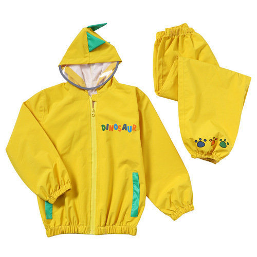 Mumeng children's raincoat set full body waterproof cartoon boy and girl baby kindergarten primary school student split poncho