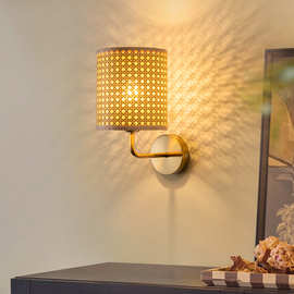 壁灯床头灯卧室led现代简约北欧创意美式客厅过道灯宾馆墙壁灯具