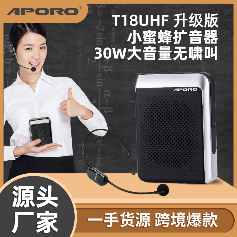 Manufacturer Supplies Wireless Loudspeaker Little Bee Teacher's Lecture Amplifier Bluetooth 30-Watt Teacher's Version with Display Screen
