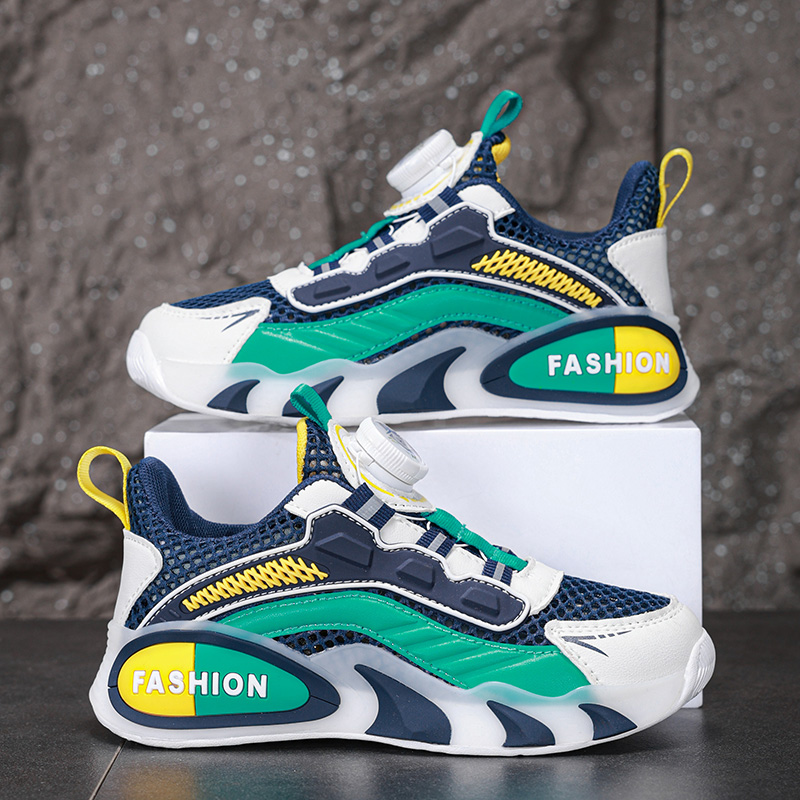 男童鞋子2025夏季镂空透气网鞋儿童单网跑步鞋中大童运动鞋