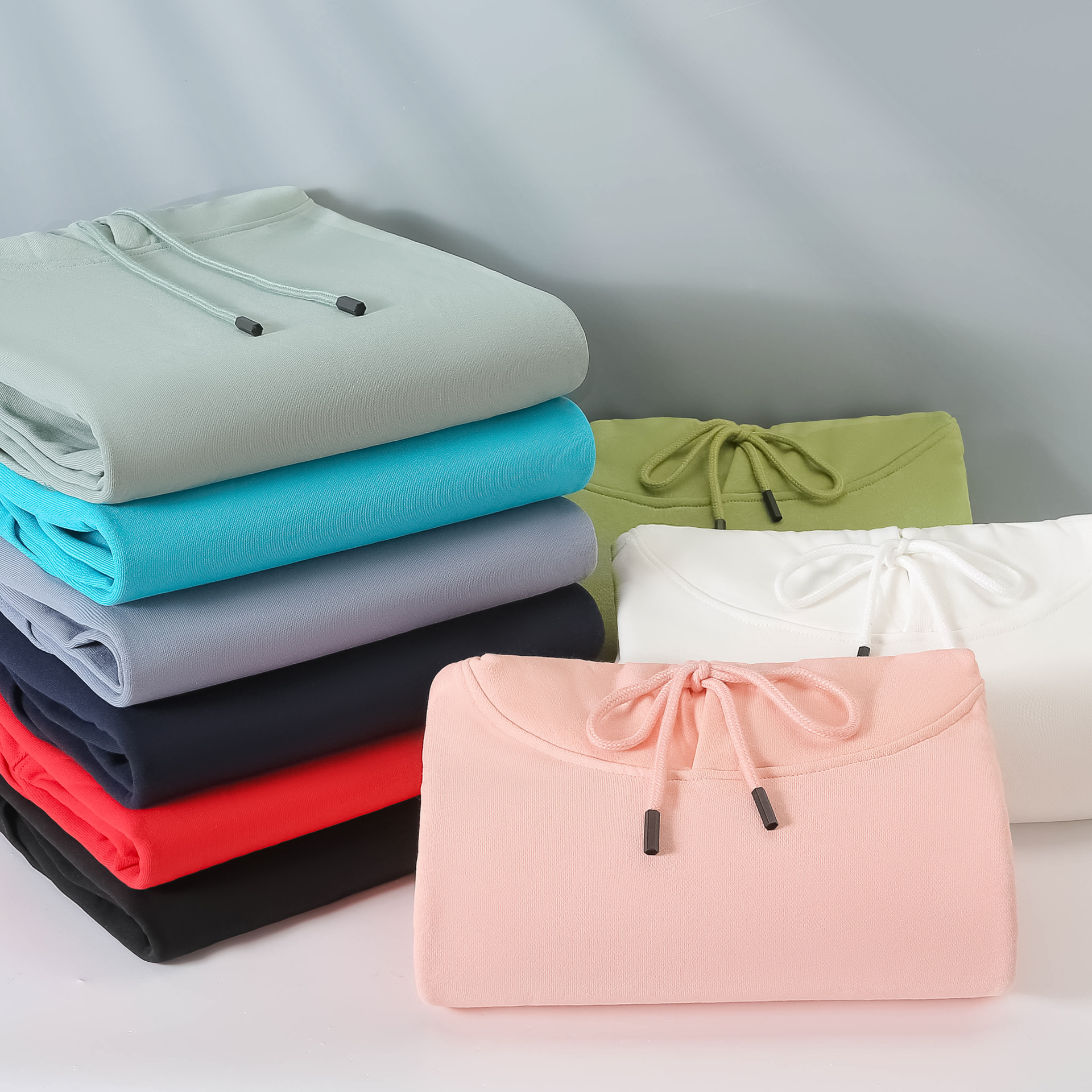 360g Heavyweight Retro Hooded Sweatshirt, European Size Pure Cotton Loose Pocket Hooded Sweatshirt Team High-End Outerwear