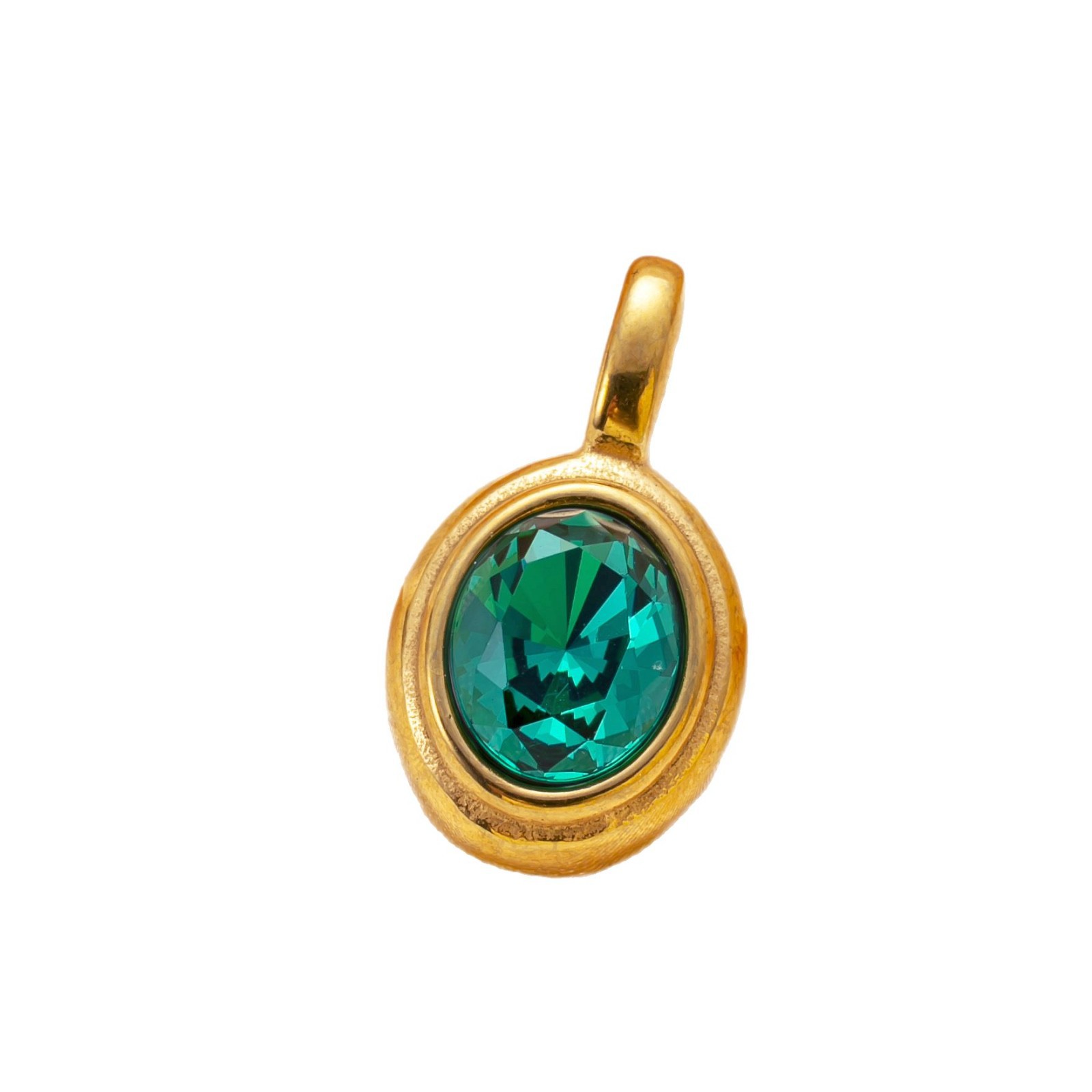 Colgante único, nuevo producto transfronterizo, joyería de acero de titanio, accesorios de diamantes ovalados de fundición, accesorios de joyería de bricolaje de estilo de palacio de lujo ligero