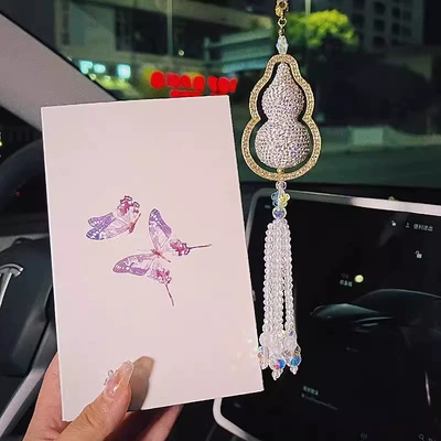 with Diamond Light Luxury Car Pendant: Car hanging