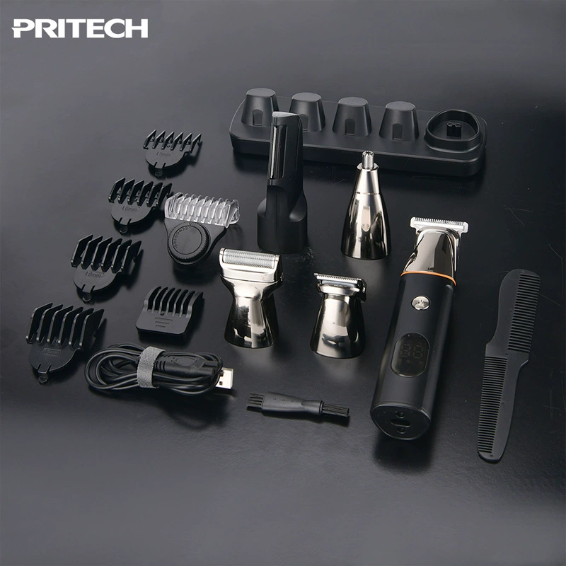Hair clipper, set for home use, new collection, with LED display