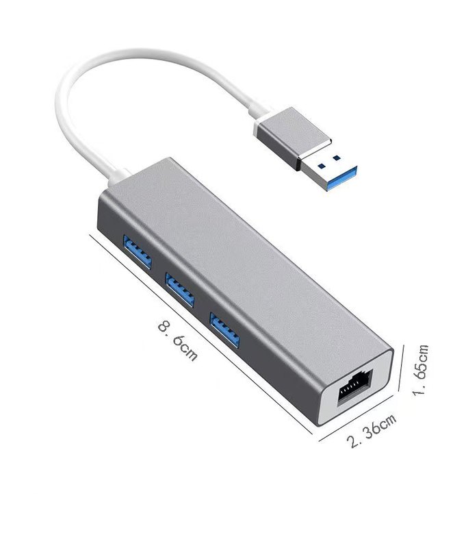 Usb転送RJ45 8153bドライブ不要ネットワークカード3台3.0usb HUB携帯電話パソコン外付けネットワークカード分割器|undefined