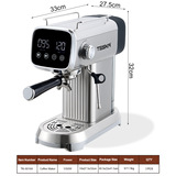 TK-8818A Итальянский насос давление кофейня Капучино латте Американская многофункциональная цифровая дисплей модель-1350W
