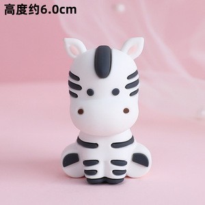 フォレスト動物園ケーキデコレーションオーナメントソフトプラスチック漫画象キリン子供の誕生日パーティーベーキングデコレーション|undefined