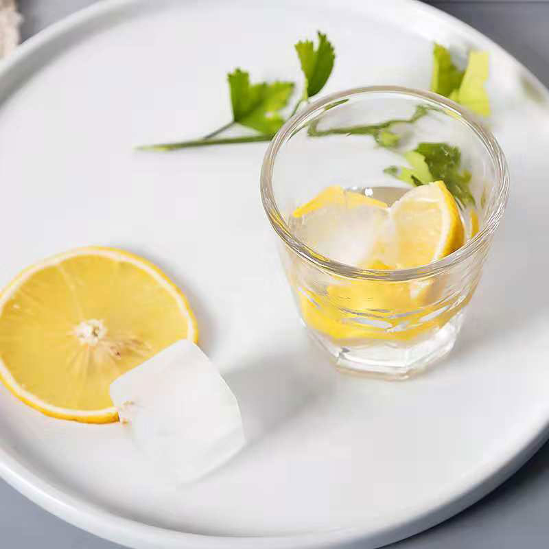 Correos gratuitos, tazas de vidrio templado, tazas de cerveza, tazas octogonales, tazas de menú resistentes al calor, tazas de whisky, tazas de licores