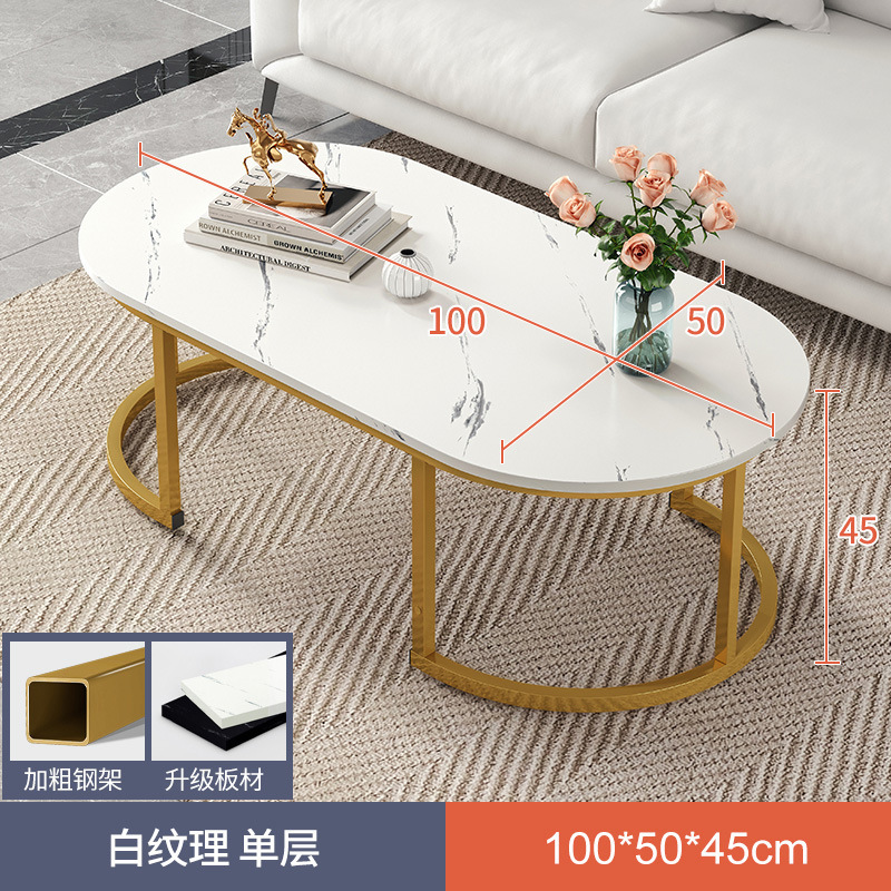 Mesa de café sala de estar casa sofá mesa de lado Luz de lujo simple mesa de té moderna pequeña mesa de café apartamento vidrio redondo pequeño