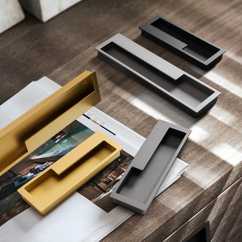 Hidden handle, modern integrated handle, sliding door slot-in handle, embedded cabinet handle, invisible cabinet handle