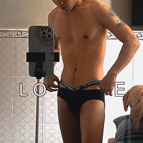 ORLVS Sexy Tush V-Shape Double Belt Tri-angled Cotton Comfortable Breathable Sports Fitness Personality Trendy Underwear