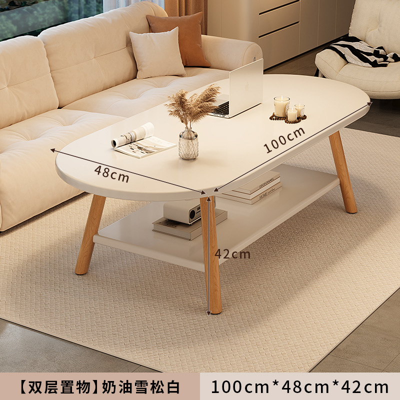 타원형 더블 레이어 따뜻한 흰색 100*48cm