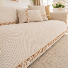 奶油风高克重法兰绒沙发垫2025新款秋冬款防滑坐垫子沙发罩套跨境
