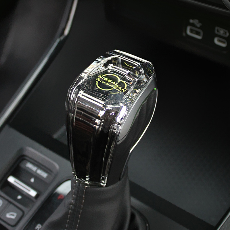 Adecuado para Nissan qijun xiaoke loulan Tuda Tule Teana cristal engranaje manija modificación con luz luminosa palanca