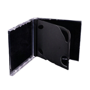 Black Background Double Disc Black Background Empty Box Transparent Black Background Double-Sided Disc Shell Bag Direct Sale