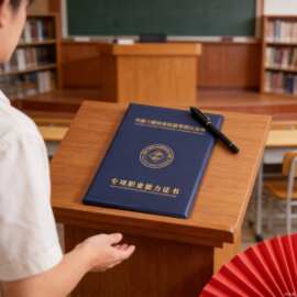 职业技能等级证书制作舞蹈书法棋社结业培训合格证书保护套制定