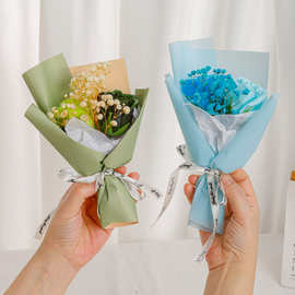 感恩圣诞节迷你满天星干花玫瑰小花束中秋节永生花节日礼盒伴手礼