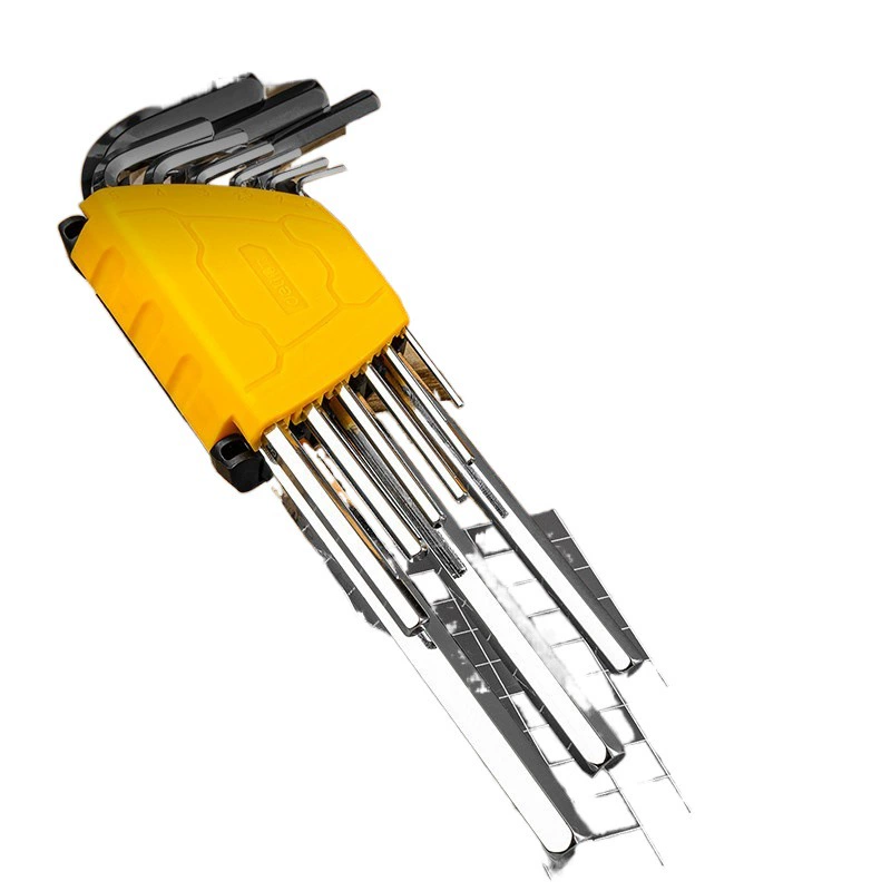 Hexagonal wrench, universal set, screwdriver, ball head, 9 pieces