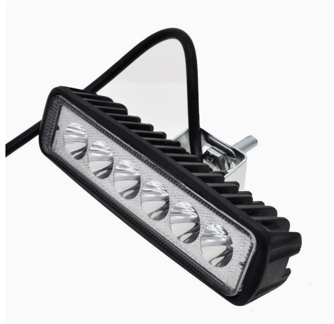 15.3 * 4.2cm alto 18w automóvil 6led lámpara de trabajo lámpara de mantenimiento auxiliar lámpara diurna image 4