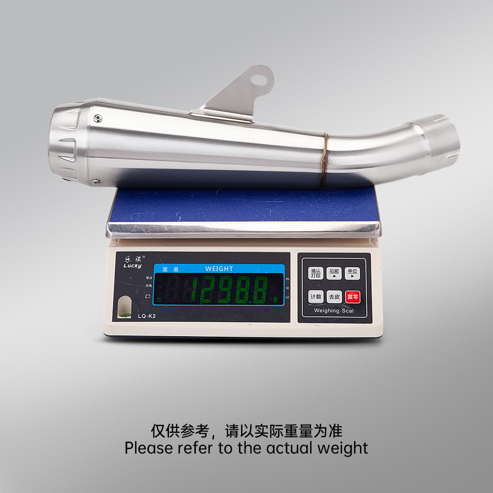 Suitable for Motorcycle Zhang Xue 500F Mid-Section Exhaust Pipe Aw30 Tail-Section Silencer, Connects to Original Exhaust
