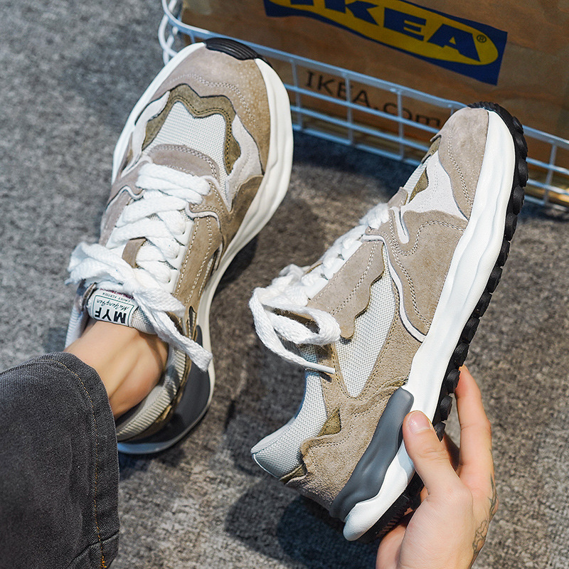 Spring new Korean style round head board shoes youth outdoor sports flat shoes lace low tide shoes wholesale