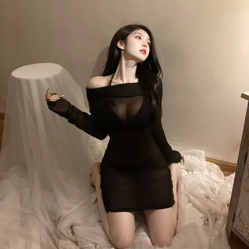 Сексуальная пижама, бельё, униформа, комплект, акцент на бедра