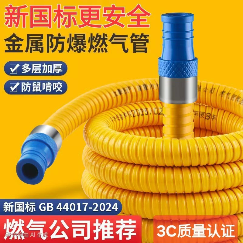 Оптовая продажа, новый национальный стандарт, бронированный газовый шланг, газовая плита, металлический соединительный шланг, бытовая газовая труба