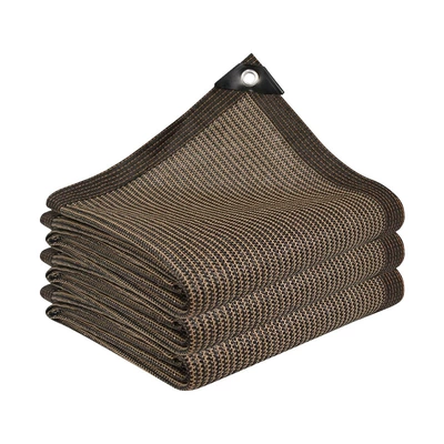 Avtomobil yan çətirləri — net four corners sunshade sail - coffee-22