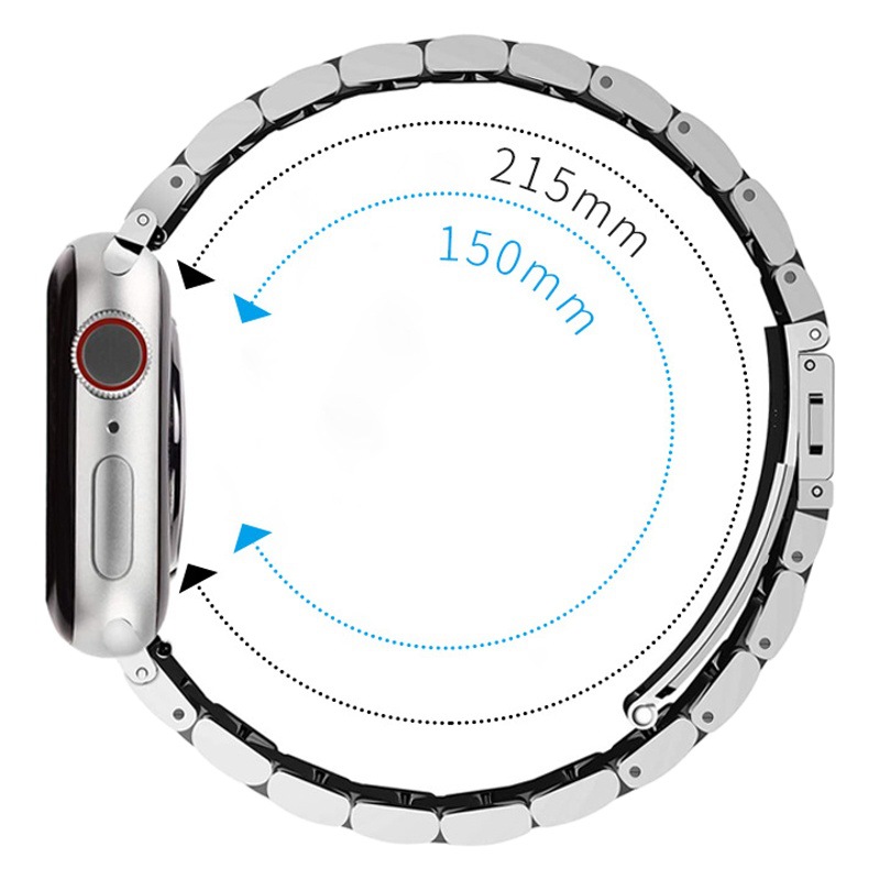 アップルapple watch五珠ステンレスの新しいバンドiwatch金属知能腕時計バンドを適用する