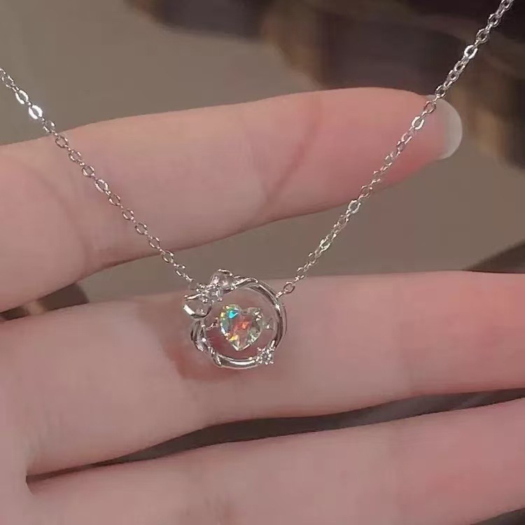 厂家直销~新中式平安扣项链女ins潮高级设计感蝴蝶锁骨链甜美颈链