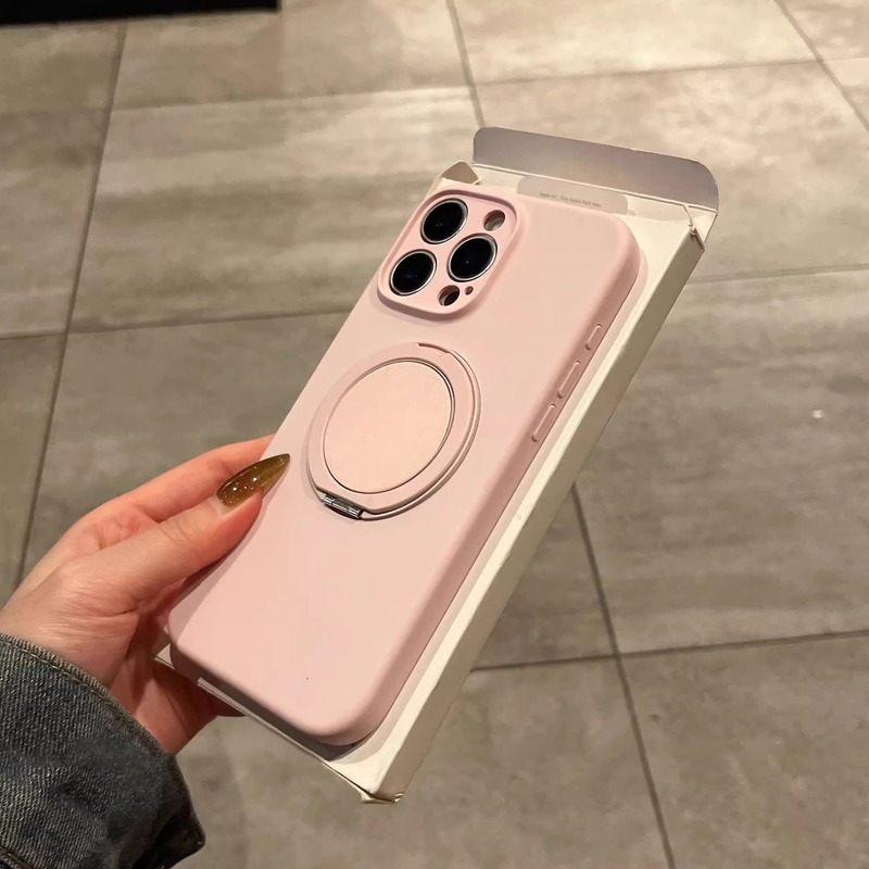 iPhone16 液体シリコーン 360 度回転磁気ホルダー携帯電話ケース Apple 15 細穴保護カバーに適しています。|undefined