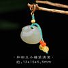 Organic universal pendant jade with bow, accessory