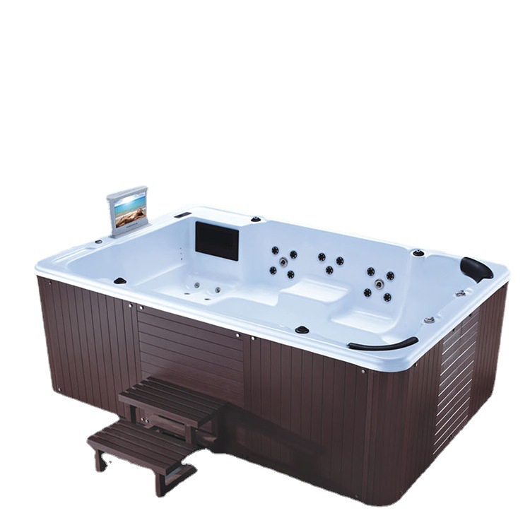 8 personas al aire libre masaje piscina Baño de aguas termales con TV spa Bath Club Hotel Villa uso