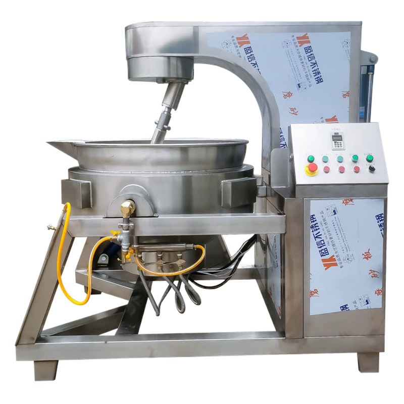 Полностью автоматическая газовая нагревательная Планетарная сковорода для жарки соуса чили сковорода для горячего горшка