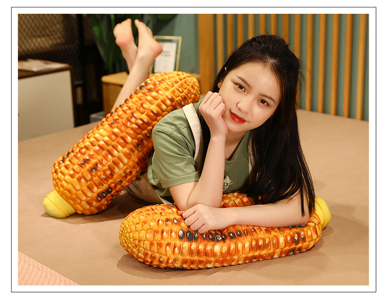 Simulation corn and vegetable plush toy pillow sleeping pillow Internet celebrity photo props home backrest cushion pillow