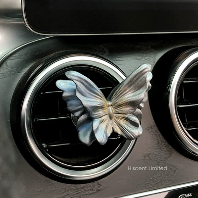Advanced sense butterfly air outlet Car Perfume Aromatherapy - quicksand-golden-butterfly-large