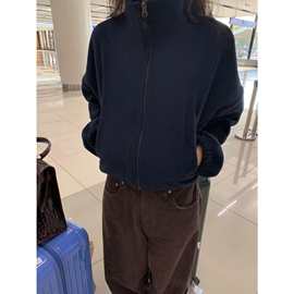 现 2025冬季新款韩国东大门baby酱保暖柔软拉链抽绳毛绒外套